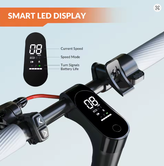 5TH WHEEL Electric Scooter 350W Motor, 36V 7.5Ah, 32 km, App Control, Lightweight Folding E-Scooter for Adults & Teens
