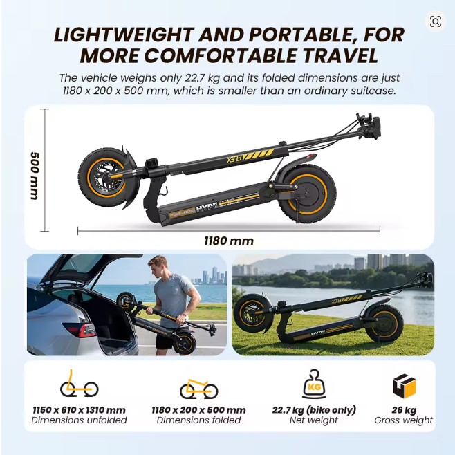 Scooter Electric W9 AIR 1000W